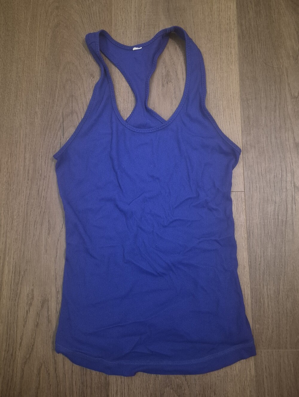 Black Diamond Royal Blue/Purple Ribbed Tank Top
